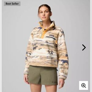 ISO—Columbia Women's Helvetia II Fleece Jacket - Lemon Wash Roaming